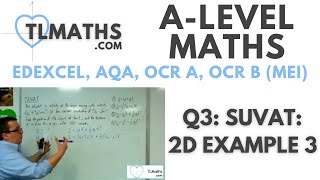 ALevel Maths Q317 SUVAT 2D Example 3 [upl. by Bergquist]