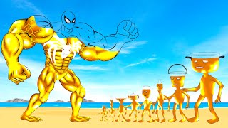 Evolution Of GOLD SPIDERMAN Vs Evolution Of MONSTER RADIATION  Returning From The Dead SECRETFUNNY [upl. by Chernow]