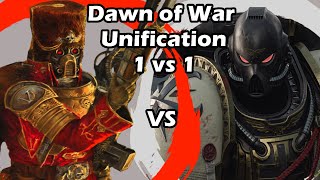 Dawn of War Unification 1 vs 1 Vostroyan Firstborn Hiro vs Black Templars MHenoOxyu [upl. by Ahsercal]