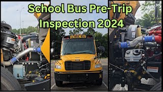 School Bus Class B CDL Pretrip Inspection Demonstration  2024 Bus Unit North Carolina [upl. by Gill]