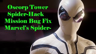 Oscorp Tower SpiderHack mission bug fix  Marvel’s SpiderMan Remastered [upl. by Llevram977]