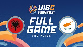 3RD PLACE GAME  Albania v Cyprus  Full Basketball Game  FIBA U18 Womens EuroBasket 2024 Div C [upl. by Imit]