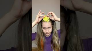 feather in the hair colorful hairhacks featherhair feathers [upl. by Jordanna]