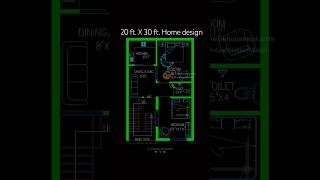 20 feet X 30 feet home design homedesign dreamhousemaker gharkanaksha [upl. by Moe]