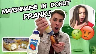 MAYONNAISE FILLED DONUT PRANK PRANK WARS [upl. by Charis]