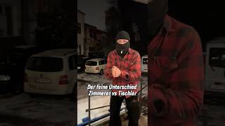 Tischler vs Zimmerer „Der feine Unterschied“ handwerk shorts tips [upl. by Llerahs816]