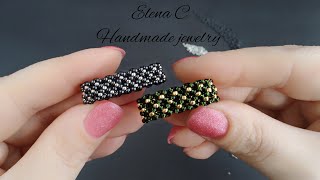 Ажурное кольцо из бисера своими руками Мастер Класс DIY Beaded ring Tutorial Beading beadedjewelry [upl. by Gina]