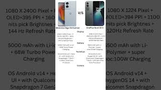 COMPARE MOTOROLA EDGE 50 FUSION VS ONEPLUS NORD CE 4 UNDER 25000 BEST SMART PHONE ANDROID [upl. by Charlie]