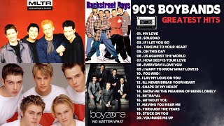 Backstreet Boys Westlife MLTR Boyzone  The Best of 90s Boyband Love Songs Full Album [upl. by Doykos]