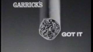 Garricks Cigarettes 1961 TV Commercial [upl. by Lilybelle]