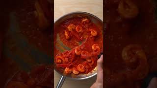 Shrimp Pasta with tomato sauce food cooking EasyRecipe Recipe pasta [upl. by Sorilda464]