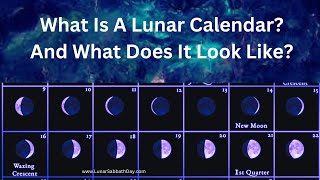 What Is A Lunar Calendar What does a Lunar Calendar look like [upl. by Atsyrhc752]