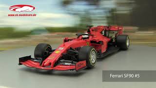 ckmodelcarsvideo Ferrari FS90 5 Sebastian Vettel Bburago [upl. by Ateekram]