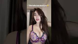 Hot Tiktok bikini thots sexy girls no bra big bank challenge bouncing ghost challenge bigbank [upl. by Brote]