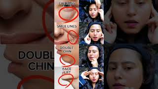 📛♨️Antiaging glowingskin yoga reduce smile line eyebags bulldog cornerfacelift🤯it dailyshorts [upl. by Odnanref]