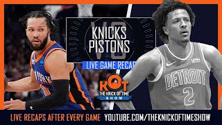 Knicks Defense DOMINATES Pistons A Masterclass Knicks Vs Pistons Live Postgame [upl. by Nhguavaj]