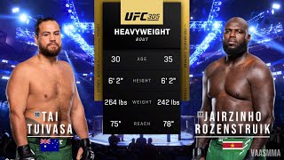 TAI TUIVASA VS JAIRZINHO ROZENSTRUIK FULL FIGHT UFC 305 [upl. by Semajwerdna411]