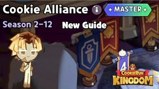 Cookie Alliance Season 212 Master Mode New Guide  Cookie Run Kingdom [upl. by Idnahs79]