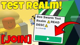 How To GET ACCESS To The TEST REALM Bee Swarm Simulator [upl. by Nosnek930]