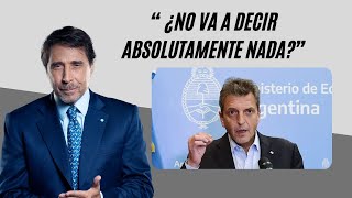 Eduardo Feinmann reaccionó contra Sergio Massa por el espionaje ilegal K “¿No va a decir nada” [upl. by Ayarahs135]