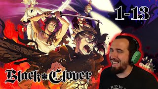 ANIME NOOB reacts to BLACK CLOVER Openings 113 for the FIRST TIME [upl. by Ainadi]