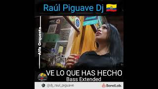 VE LO QUE HAS HECHO  Bass Extended Alfa Orquesta By Raúl Piguave Dj 🇪🇨 [upl. by Drahser879]