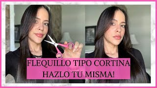 COMO CORTAR EL FLEQUILLO TIPO CORTINA  TUTORIAL  DILSIAGLAM [upl. by Ojytteb]