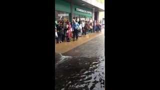 Flooded Stratford shopping centre [upl. by Vladi]