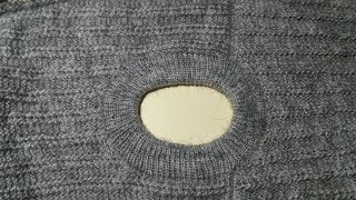 How to make round neck knitting tutorial for gents sweater [upl. by Nailuj250]