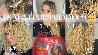 SKALA Hair Product👑😍 curlyhair hair hairtutorial curls curls hairproducts naturalhair curly [upl. by Aggappora]