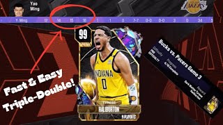 How To Get A TripleDouble Fast amp Easy In 2K24 MyTeam For The Tyrese Halliburton Spotlight Challenge [upl. by Airoled]