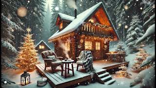 Cozy Winter Cabin ☕ Jazz Ambience ❄️🎄 Relaxing Holiday Jazz for Studying Working and Unwinding 🎄✨ [upl. by Lally]