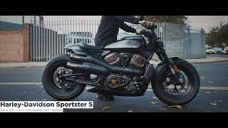 HarleyDavidson Sportster S Exhaust  Twin GP Carbon Fibre Silencers by Cobra Sport Exhausts [upl. by Einahets198]