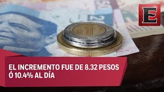 El salario mínimo en México sube a 8836 pesos a partir de 2018 [upl. by Glad]