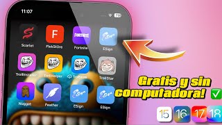 Cómo Instalar Aplicaciones FUERA del App Store ESIGN ACTUALIZADO SIN COMPUTADORA y GRATIS [upl. by Meredeth]