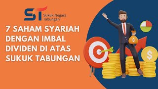 7 Saham Syariah Dengan Imbal Dividen Lebih dari Sukuk Tabungan  Mang Amsi Syariah Saham [upl. by Atinehc]