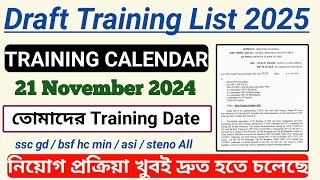 TRAINING CALENDAR ❤️ CTGD 2024 CISF CRPF BSF HC MIN ASI STENO [upl. by Ahsert]