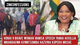 Honai 9 Brave Woman Vamisa Speech YaMai Auxillia Mnangagwa KuWatsomba Hazvina Kupera Mushe [upl. by Aivatco]