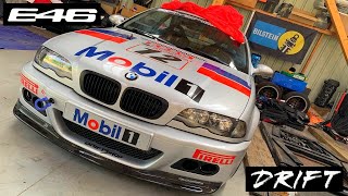 E46 TURBO DRIFT cest enfin finalisé 🙌 [upl. by Crandell496]