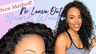 NO LEAVE OUT Quick Weave NEW METHOD  Jasmine Defined [upl. by Damien17]