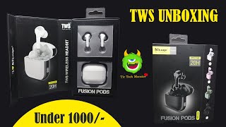 Best TWS Wireless Headsets Under ₹1000 Budget Sound Awaits unboxing tws tictechmonster [upl. by Peper]