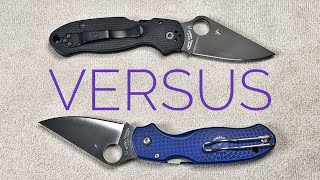 Versus Episode 14  Spyderco Para 3 VS Para 3 Lightweight [upl. by Strader]