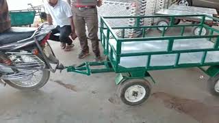 बाइक ट्रेलर Bike Trailer Mfg Kaushik Panchal Vijapur Gujarat 9428049856 All India Transport Service [upl. by Ami]