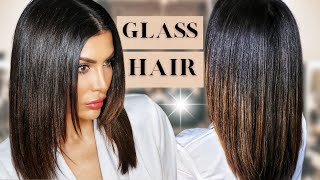 6 Simple Steps for Hair SO SHINY it looks like GLASS GIVEAWAY [upl. by Mazel]