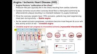 Treatment of Ischemic Heart Disease 1 AntiAnginal Drugs [upl. by Saxela330]