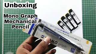 Unboxing amp Review Tombow Mono Graph Mechanical Pencil In Hindi by Paint With Roshan [upl. by Yderf]