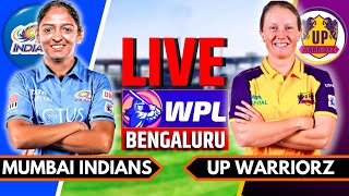 Mumbai Indians Women vs UP Warriorz Live  WPL Live Commentary  MI W vs UPW W Live Match [upl. by Asoramla]