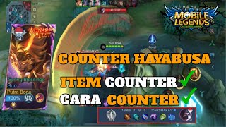 TUTORIAL SUN COUNTER HAYABUSA‼️GK USAH DI BAN LAGI GAESMLBB [upl. by Jumbala197]