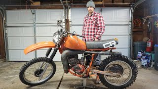 Rare 40 Year Old Honda Cr 250 Dirt Bike First Start Attempt Will It Run Part 3 [upl. by Lemire]