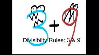 Divisibility Rules 3 amp 9 [upl. by Ikairik431]